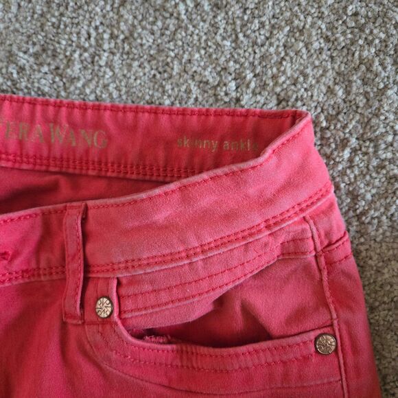Simply Vera Vera Wang Salmon Colored Jeans Size 2 - Picture 4 of 6
